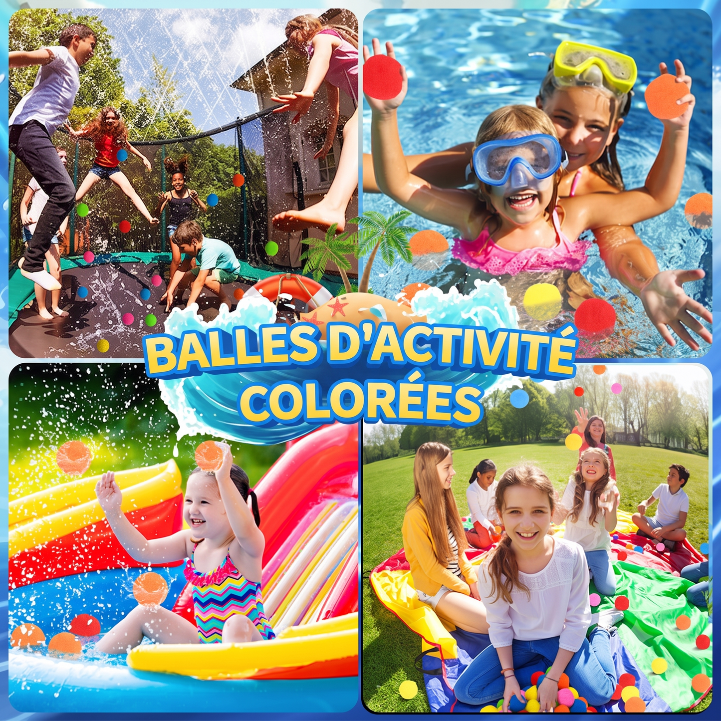 SplashBall – Les balles à eau réutilisables en coton doux