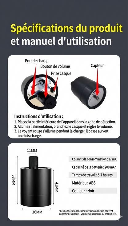 AcoustiSense – L'amplificateur sonore de haute précision pour localiser instantanément les fuites et anomalies invisibles