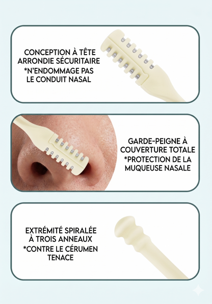PocketTrim Pro – L'accessoire rotatif de précision pour les poils du nez et des oreilles
