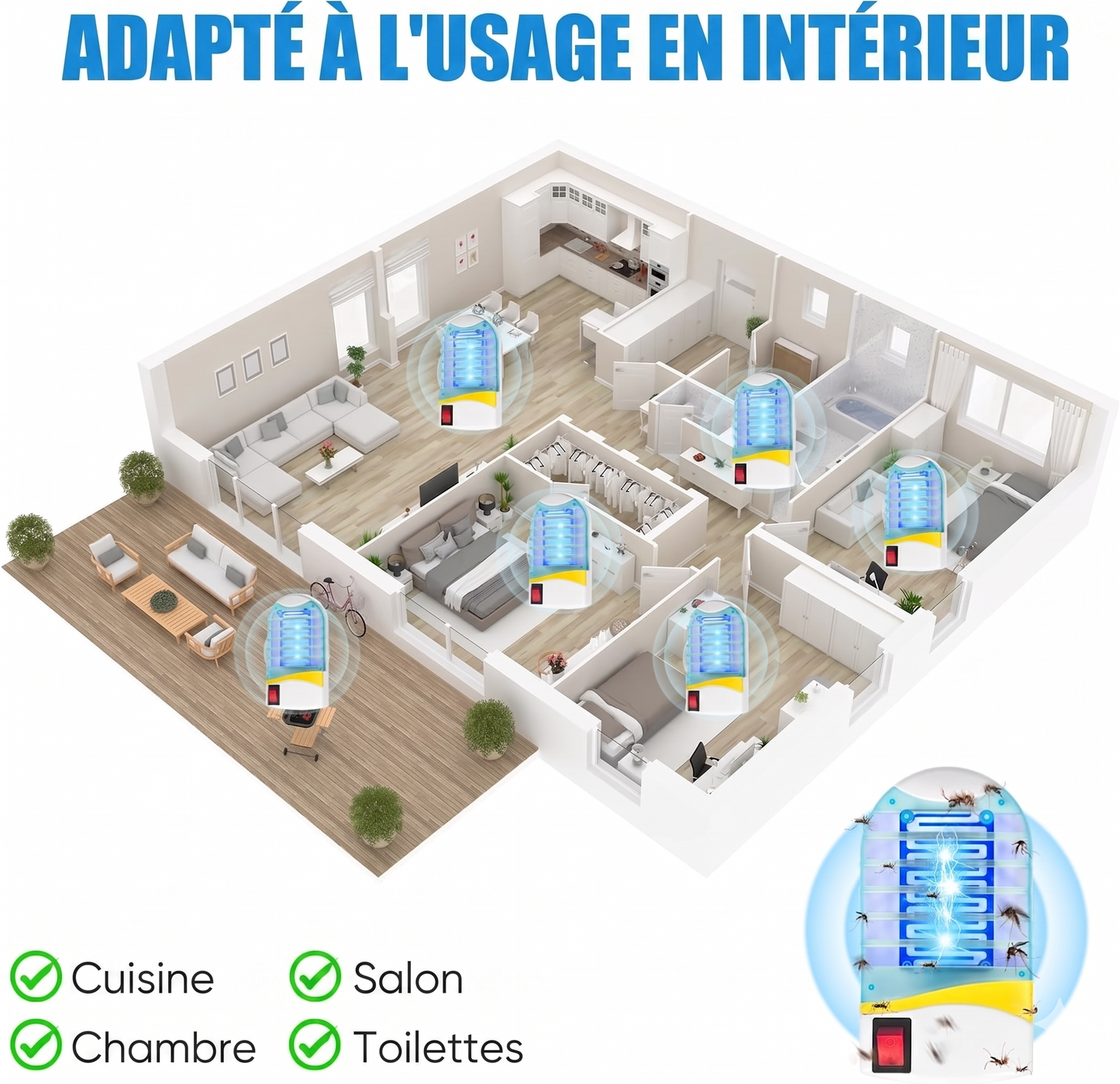 SilentZap – L'anti-moustiques électrique silencieux pour des nuits paisibles sans nuisibles