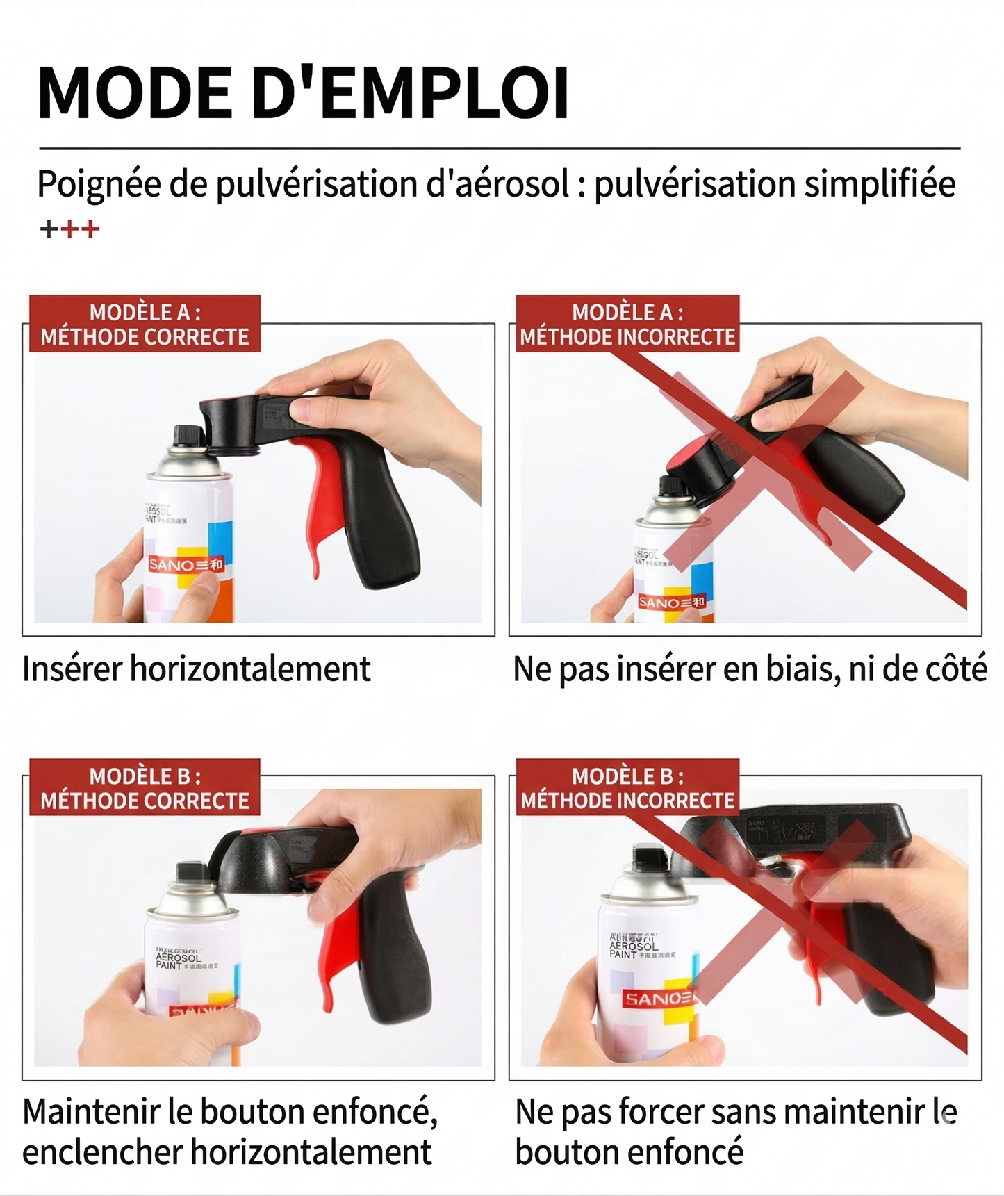 UniPaint Pro™ – Fixation universelle pour toutes vos bombes aérosols