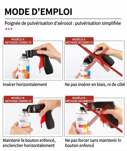 UniPaint Pro™ – Fixation universelle pour toutes vos bombes aérosols