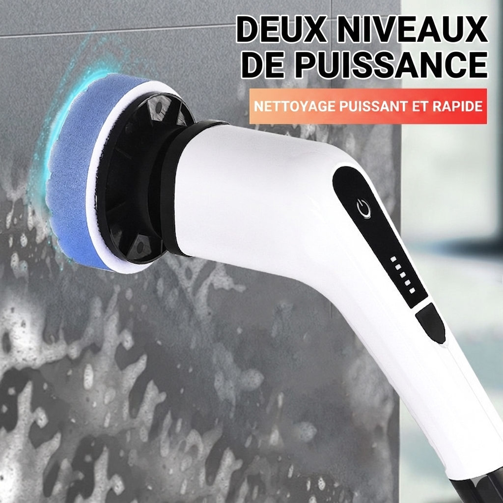 PowerClean Pro – La brosse électrique sans fil 9-en-1 pour un nettoyage ultra-puissant sans effort