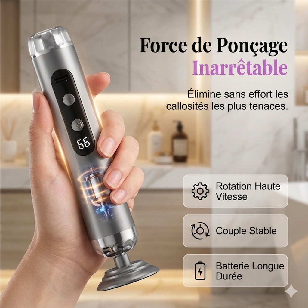 PediSpa Pro 5V – La râpe électrique à 5 vitesses pour des pieds lisses comme en institut