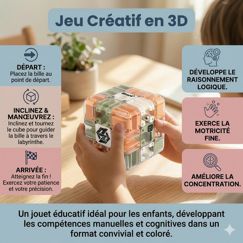 LabyCube 3D™ – Défi spatial fascinant et stimulant