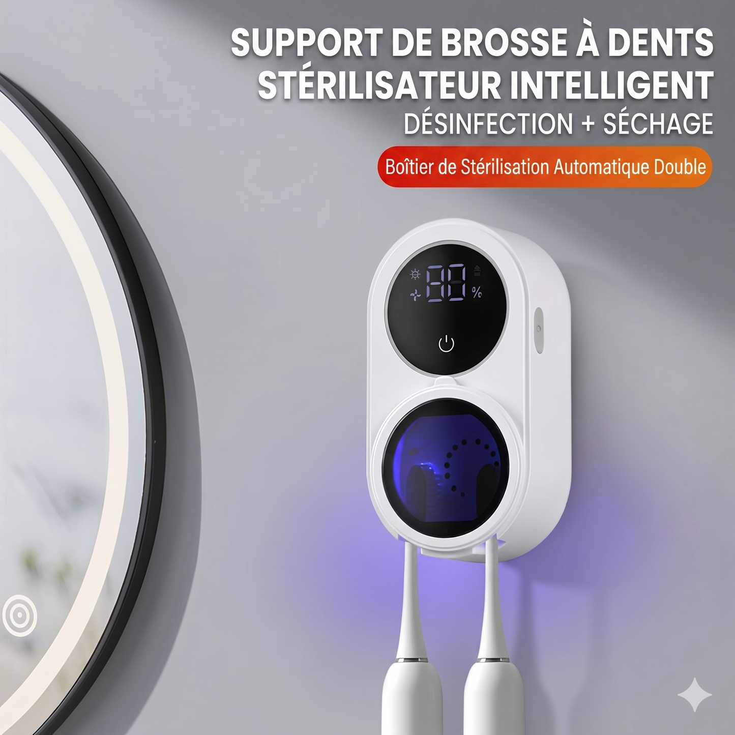 PureBrush – Le stérilisateur UVC intelligent pour une brosse à dents toujours saine et sèche