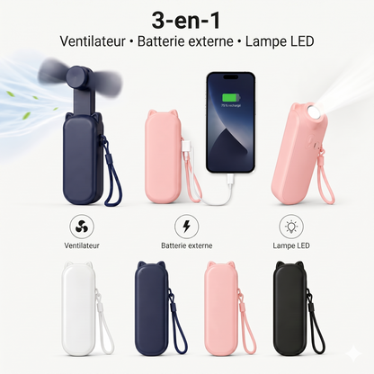 BreezePack 3-en-1 – La fraîcheur nomade qui recharge votre quotidien