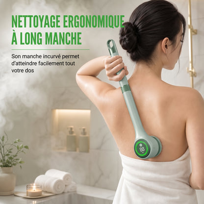 SpaBrush – La brosse de bain électrique à long manche ergonomique