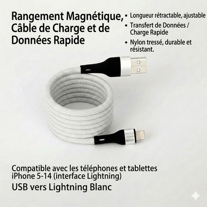 MagCord™ – Charge rapide sans nœuds pour tous vos appareils
