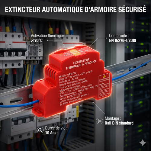AeroGuard – L'extincteur automatique compact pour armoires électriques