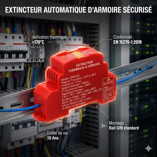 AeroGuard – L'extincteur automatique compact pour armoires électriques