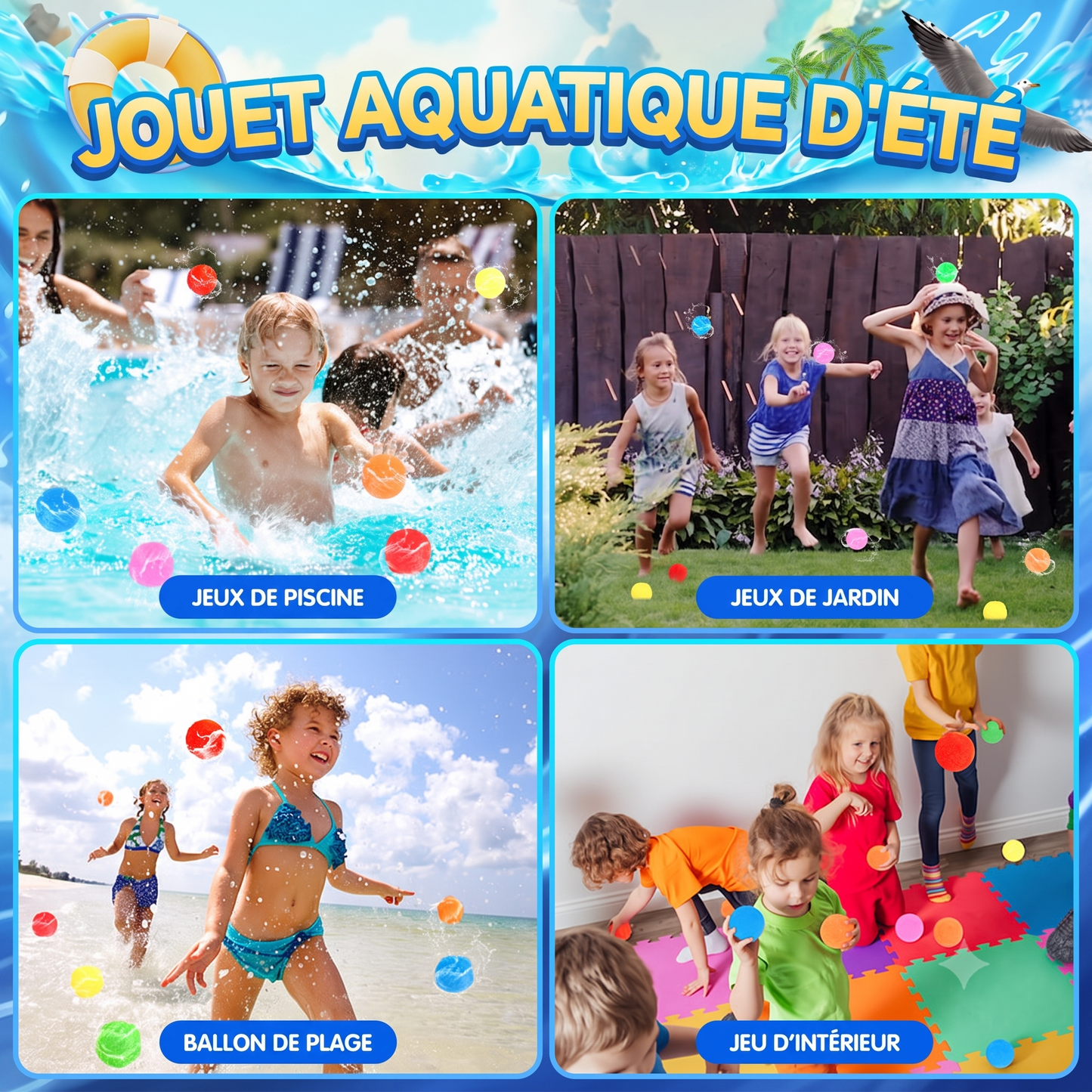 SplashBall – Les balles à eau réutilisables en coton doux