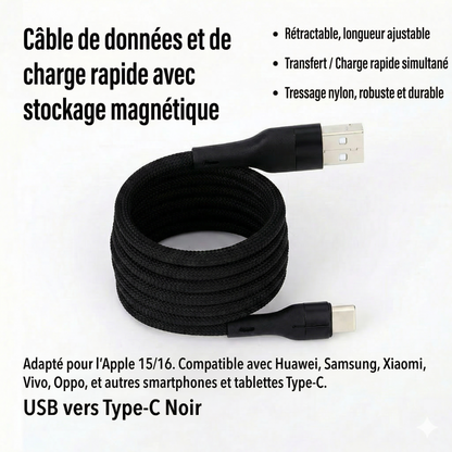 MagCord™ – Charge rapide sans nœuds pour tous vos appareils