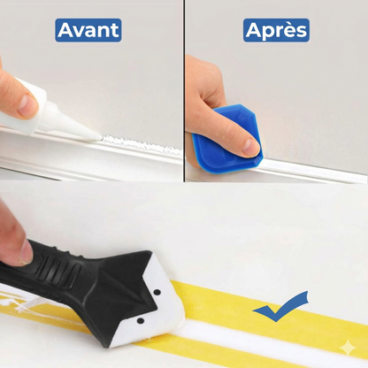 CaulkMaster 3-en-1 – L'outil multifonction pour retirer et lisser vos joints sans effort