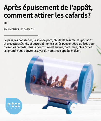 RoachTrap Pro – Le piège à cafards réutilisable et confiné pour une maison saine  （10 paquets d'appâts offerts）