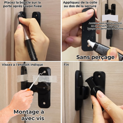 FlexiLock – Verrou universel rabattable à 90° ou 180°
