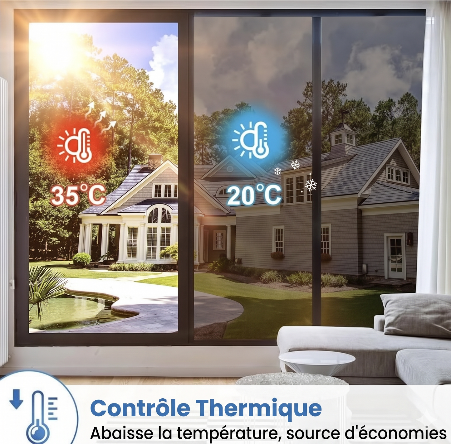 ThermoView Max – Le film isolant sans colle pour préserver votre intimité