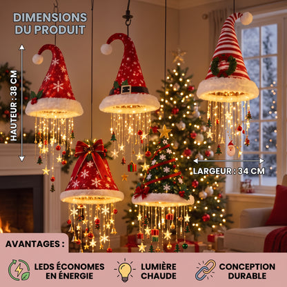 SantaGlow – Le bonnet de Père Noël lumineux à LED