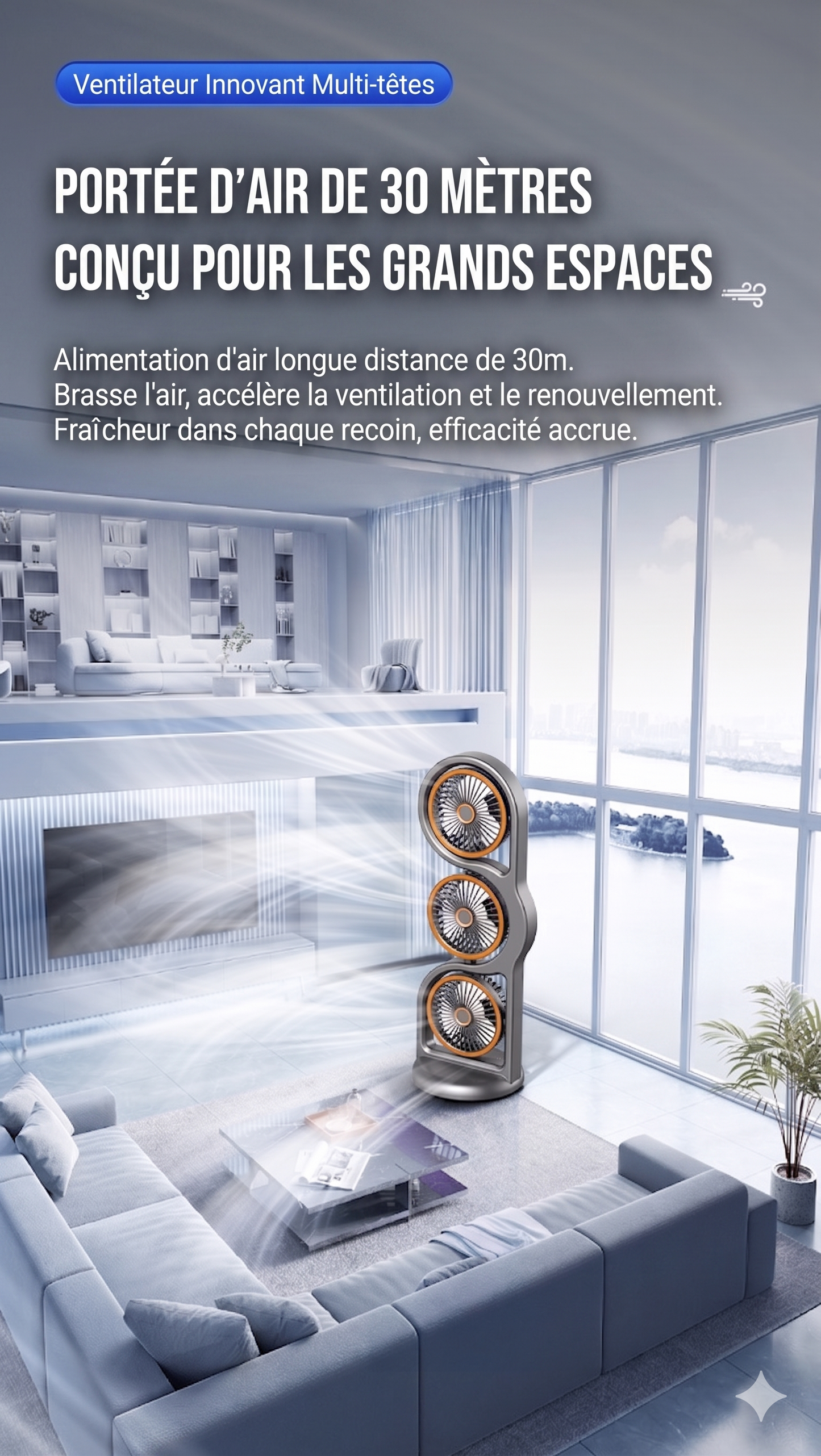 OmniFlow 360 – Le circulateur d'air indépendant multi-directions