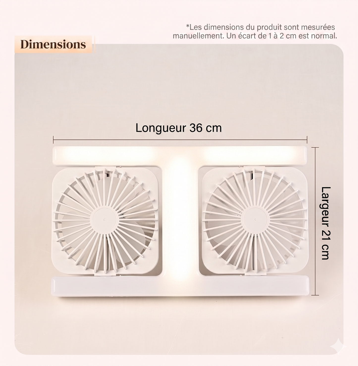 LumiAi – Le design 2-en-1 moderne pour allier éclairage LED et ventilation rafraîchissante