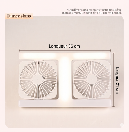 LumiAi – Le design 2-en-1 moderne pour allier éclairage LED et ventilation rafraîchissante