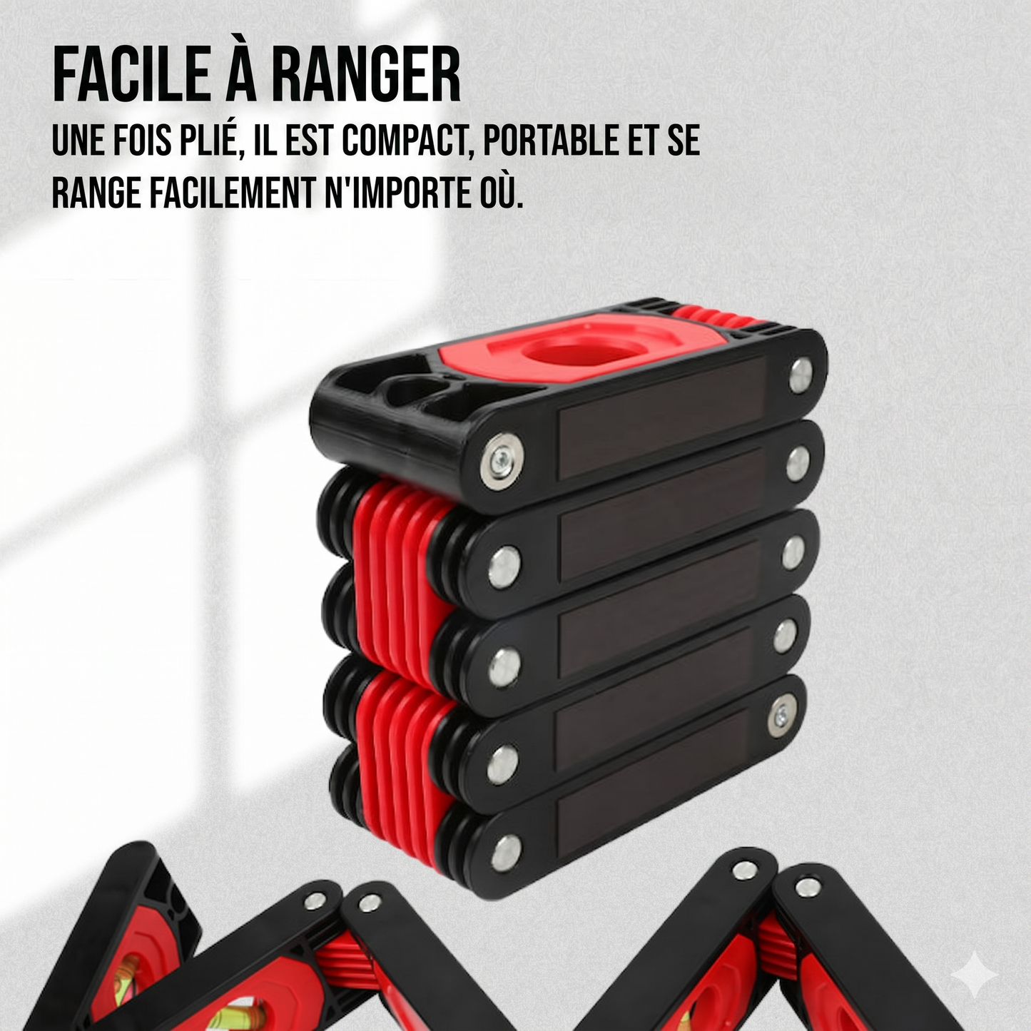 FlexiLevel – Le niveau pliable et magnétique pour des mesures de haute précision