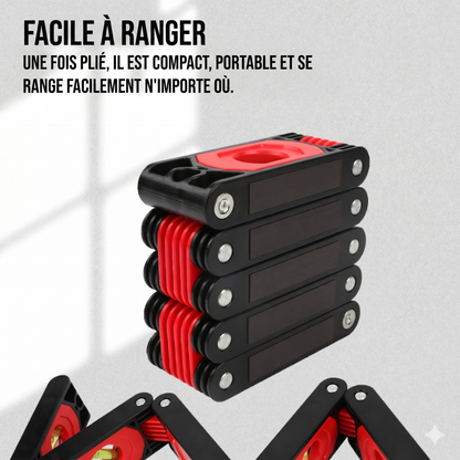 FlexiLevel – Le niveau pliable et magnétique pour des mesures de haute précision