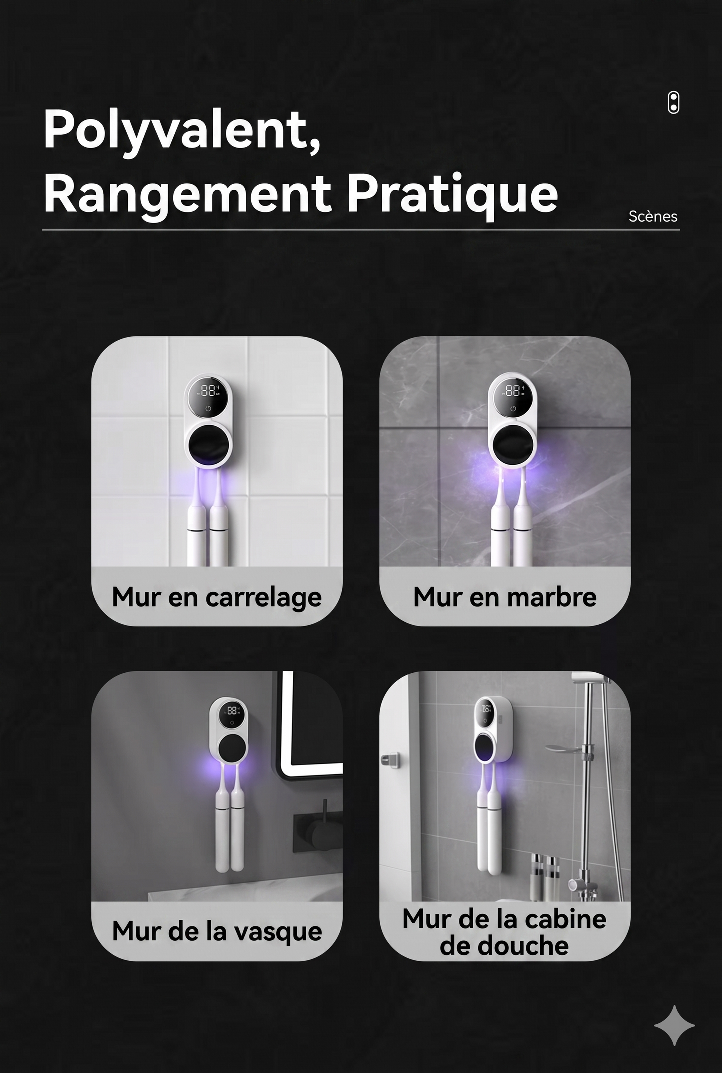 PureBrush – Le stérilisateur UVC intelligent pour une brosse à dents toujours saine et sèche