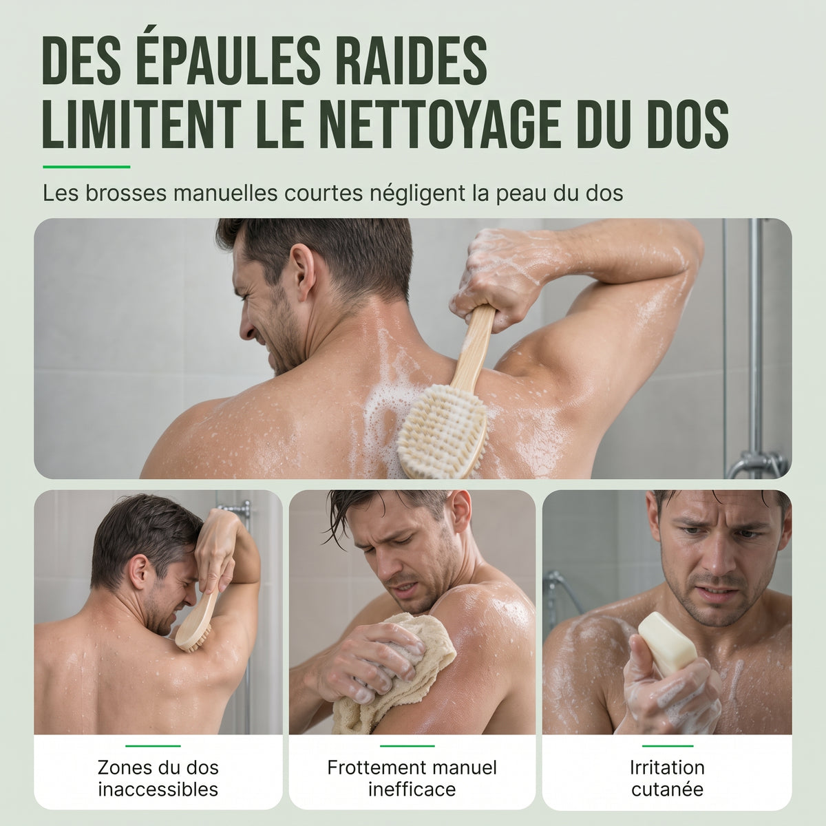 SpaBrush – La brosse de bain électrique à long manche ergonomique