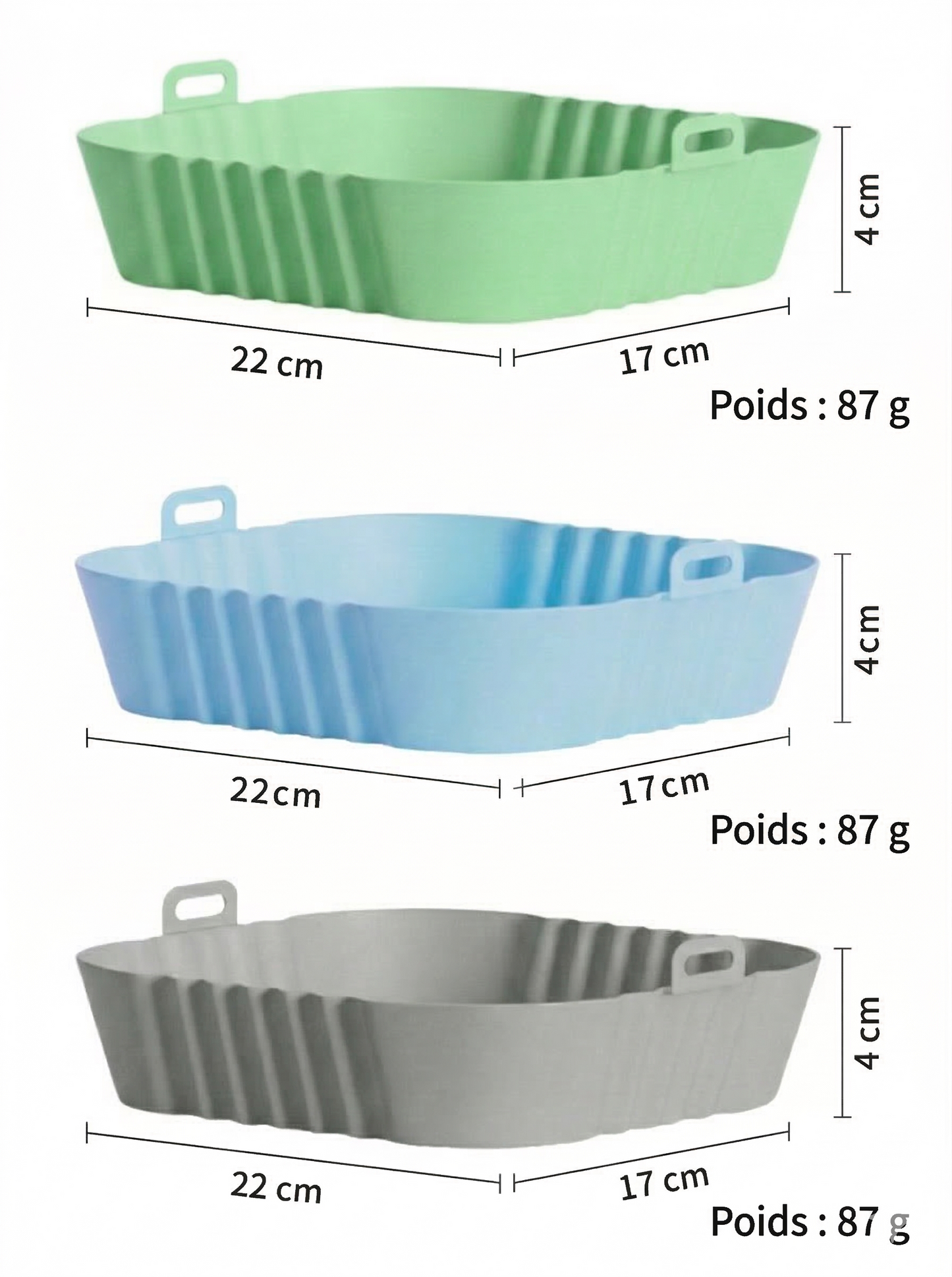 AirShield™ – Plateau réutilisable pour friteuse à air