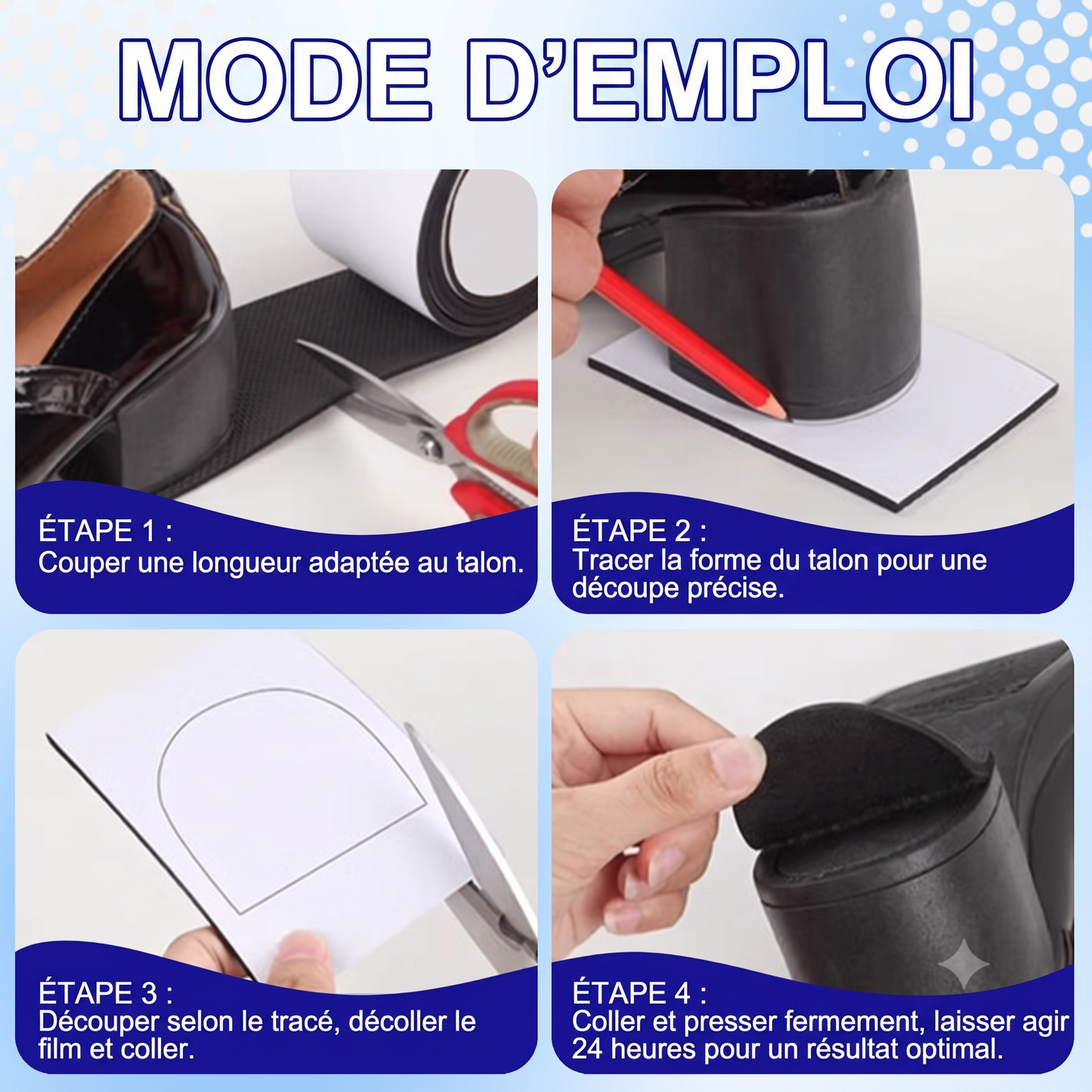 GripSole – Les bandes anti-dérapantes et protectrices pour semelles