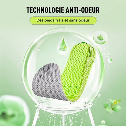 InviLift – Semelles grandissantes invisibles sur coussin d'airRespirabilité optimale et action désodorisante naturelle