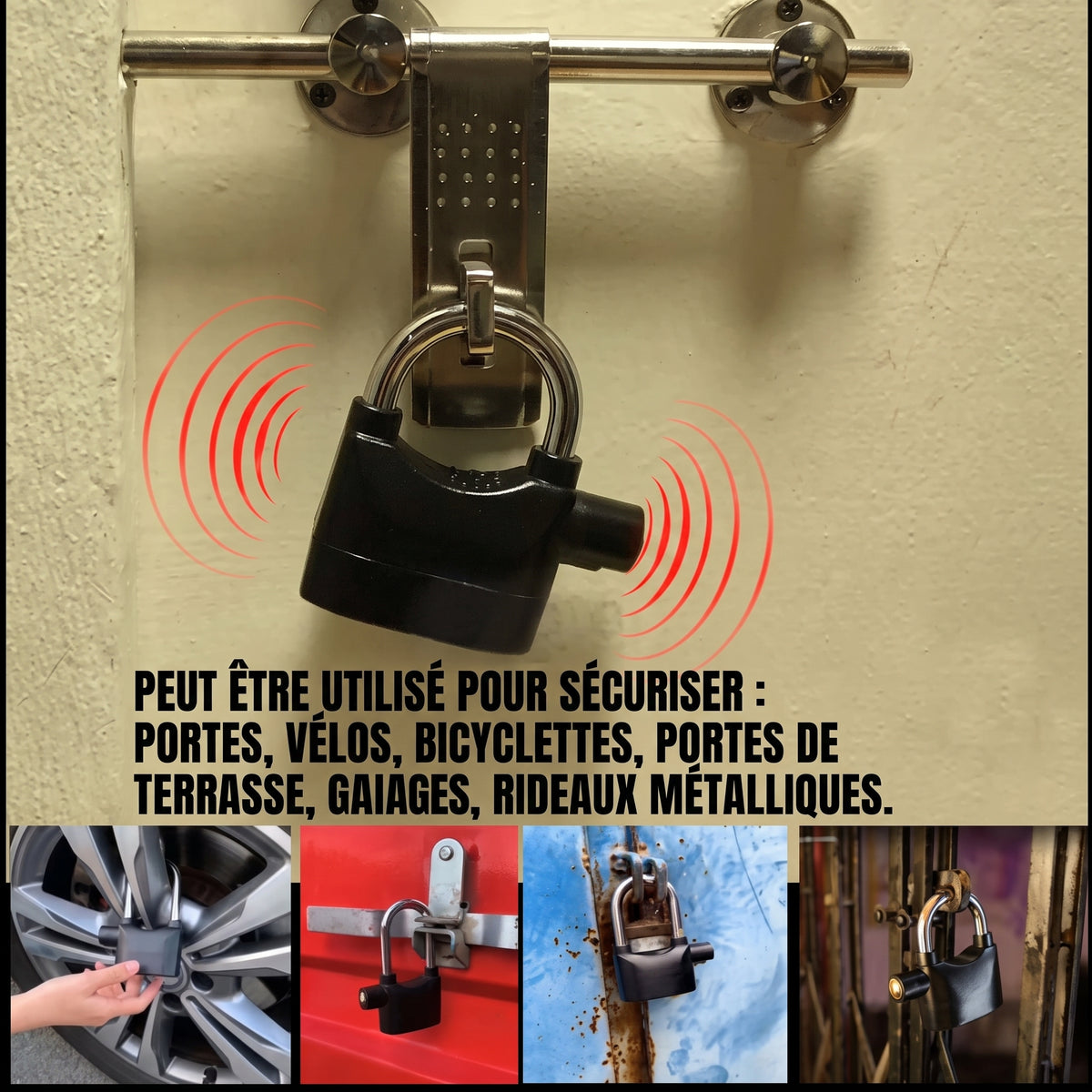 AlarmLock – Le cadenas haute sécurité avec sirène intégrée