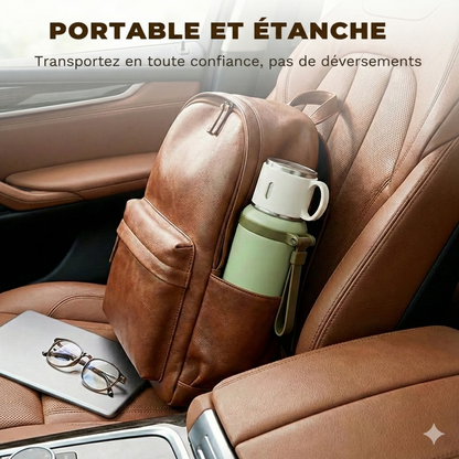 Gourde Isotherme Inox 2-en-1 – Double Paroi (Chaud & Froid) – Bouteille en Acier Inoxydable Étanche & Durable