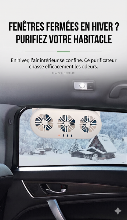 AutoPur – L'extracteur d'air silencieux à 3 turbines pour éliminer la chaleur extrême et les odeurs tenaces