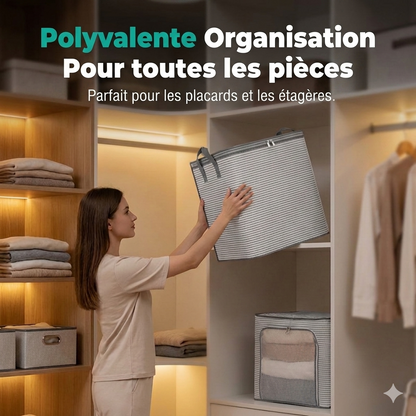MaxiStore – Le sac de rangement très grande capacité pour une organisation optimale de votre literie et de vos vêtements