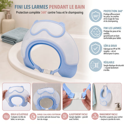BathShield – La visière de bain protectrice ajustable pour bébé