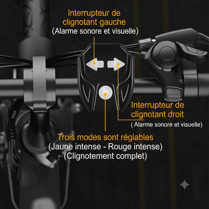 SafeTurn Pro – Le feu arrière de vélo sans fil avec clignotants intégrés