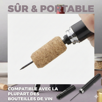 Tire-Bouchon à Pompe à Air - Bec verseur GRATUIT avec votre commande