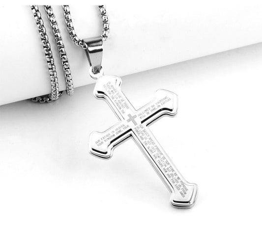Croix en titane – Design 3D unique qui ne rouille pas