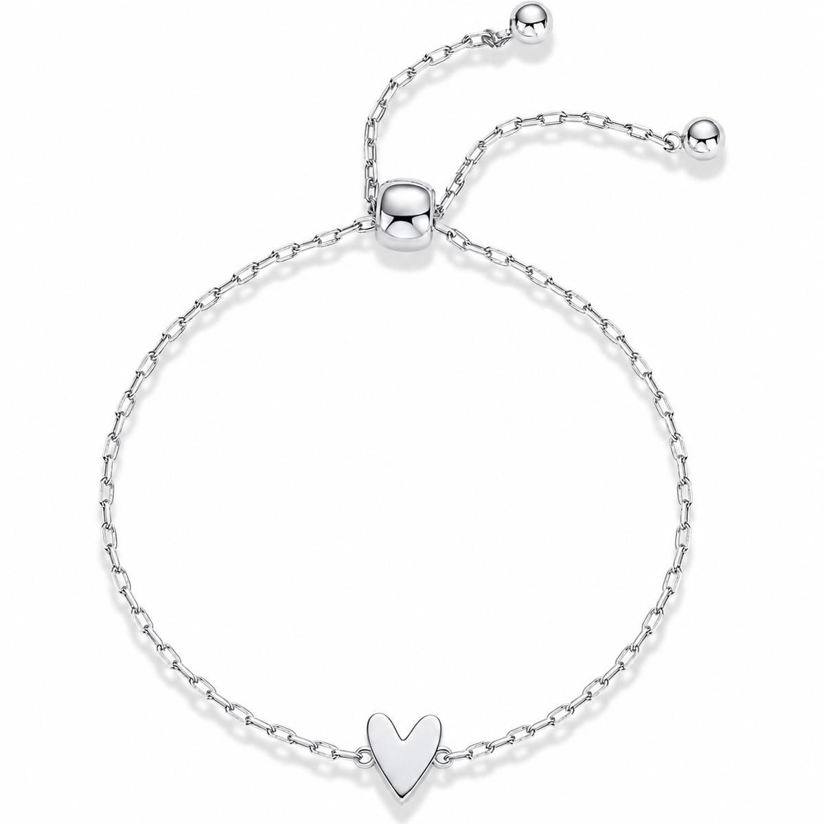 Ensemble de bracelets Amour – Bracelets cœur en plaqué or 14 carats