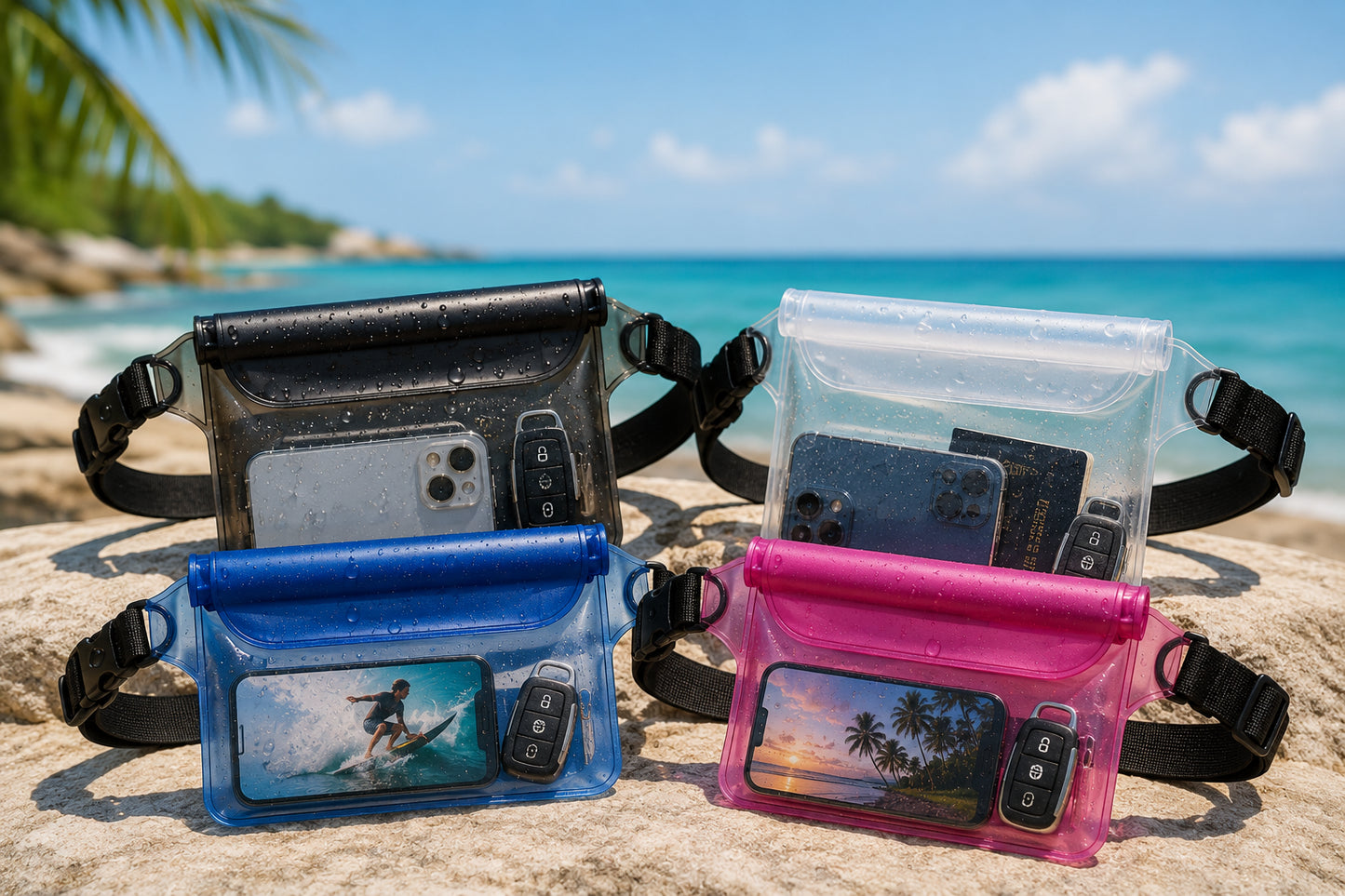 AquaBelt Touch – La sacoche banane étanche qui protège vos essentiels