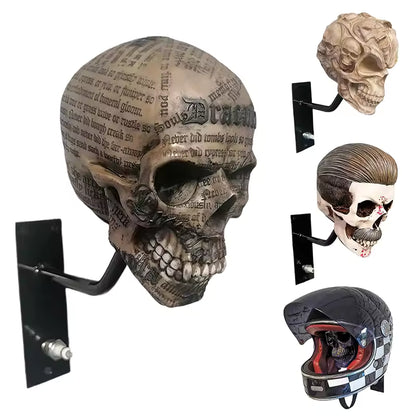 SkullRide Throne – Le support mural 2-en-1 pour casque et veste au style affirmé