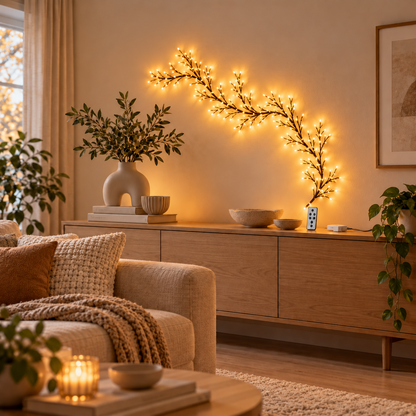 Branches Lumineuses Scintillantes – Éclairage LED d'Ambiance pour la Maison