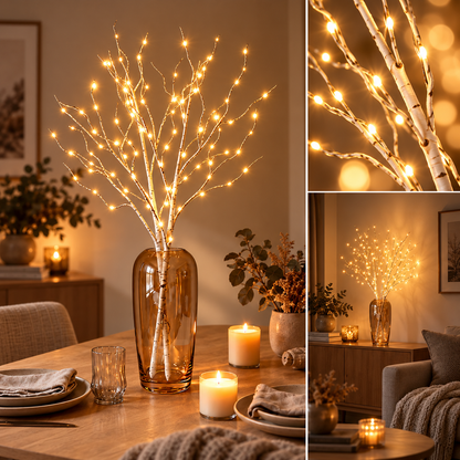 LumiGlow  LED – Les finitions bouleau ou marron s'harmonisent parfaitement avec vos plantes, créant un style unique.