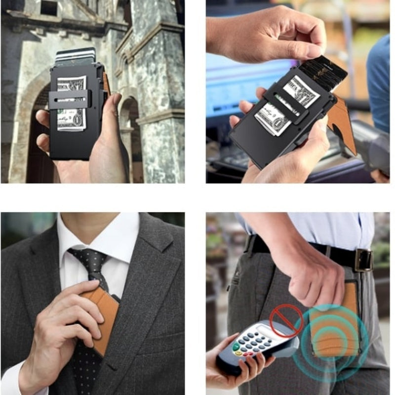 AirTrack™ – Portefeuille intelligent avec éjection fluide et slot AirTag