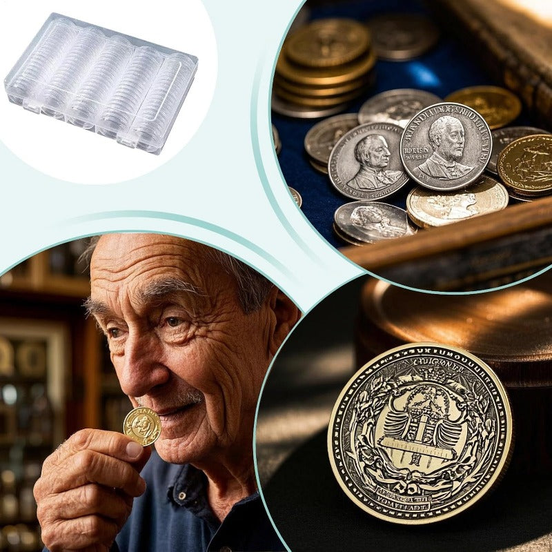 NumisBox – Le coffret de collection transparent à 100 capsules
