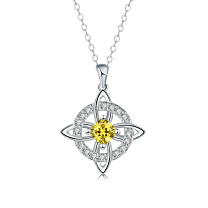 WitchKnot Mystic – Le collier nœud de sorcière avec votre pierre de naissance