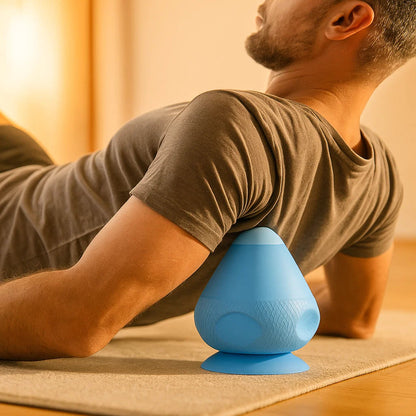 TriggerGrip – Balle d'auto-massage avec ventouse pour points de déclenchement