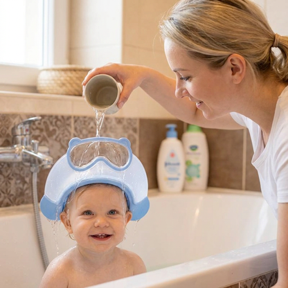 BathShield – La visière de bain protectrice ajustable pour bébé